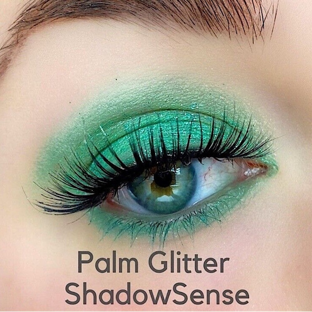 ShadowSense Palm Glitter NEW Emerald Green Silver Long Lasting Cream Eyeshadow